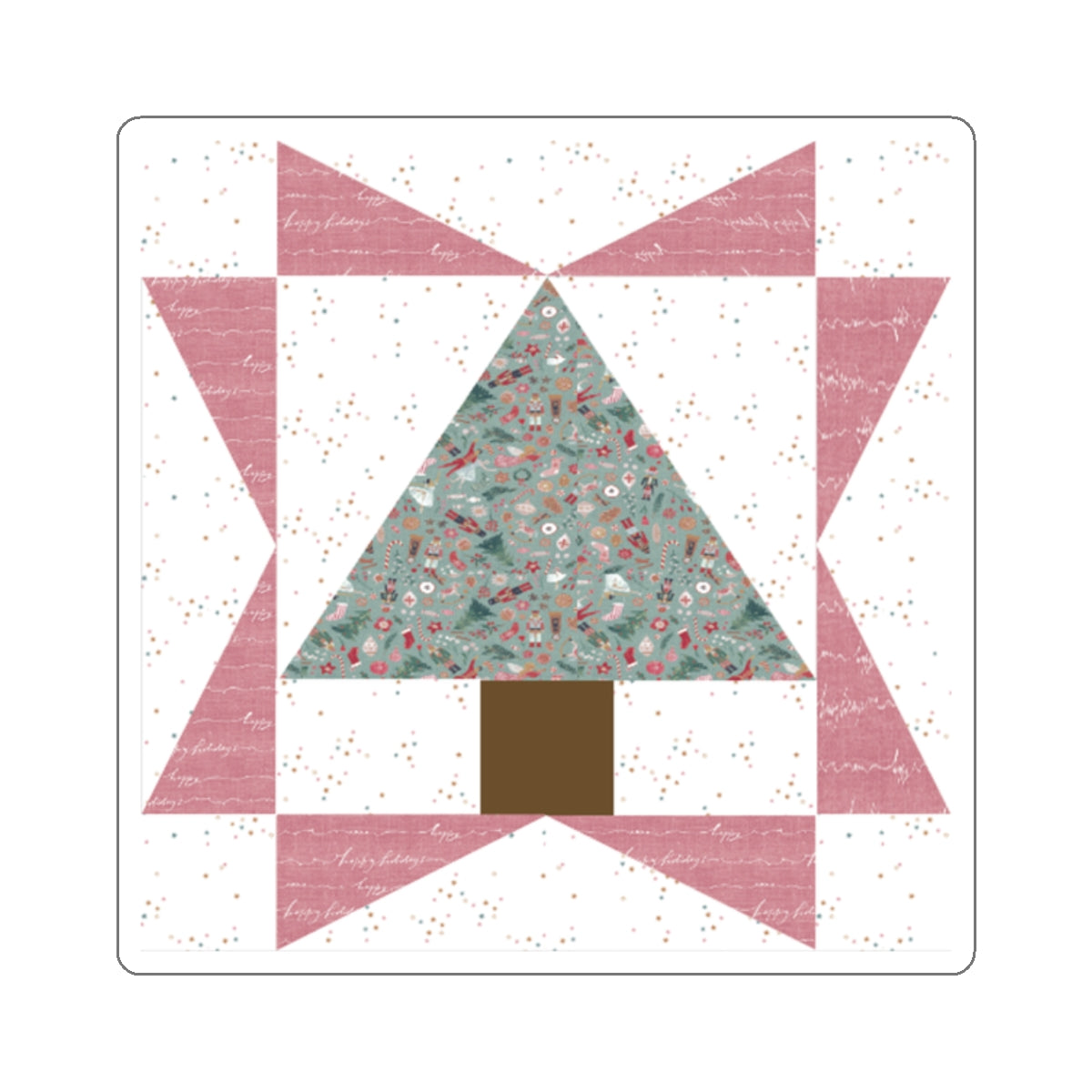 Cali Pines | Quilt Block | Tree Quilt | Pink Block