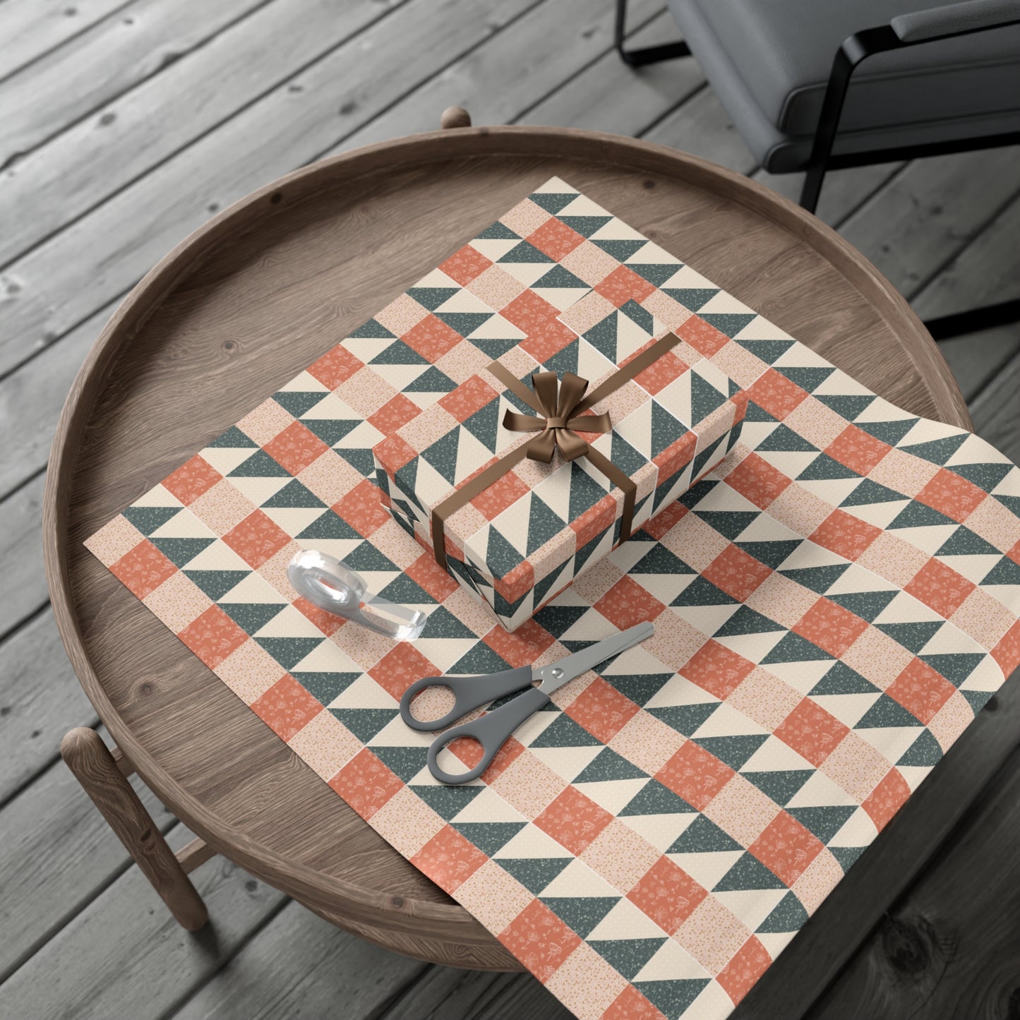ZigZaggy Quilt Wrapping Paper