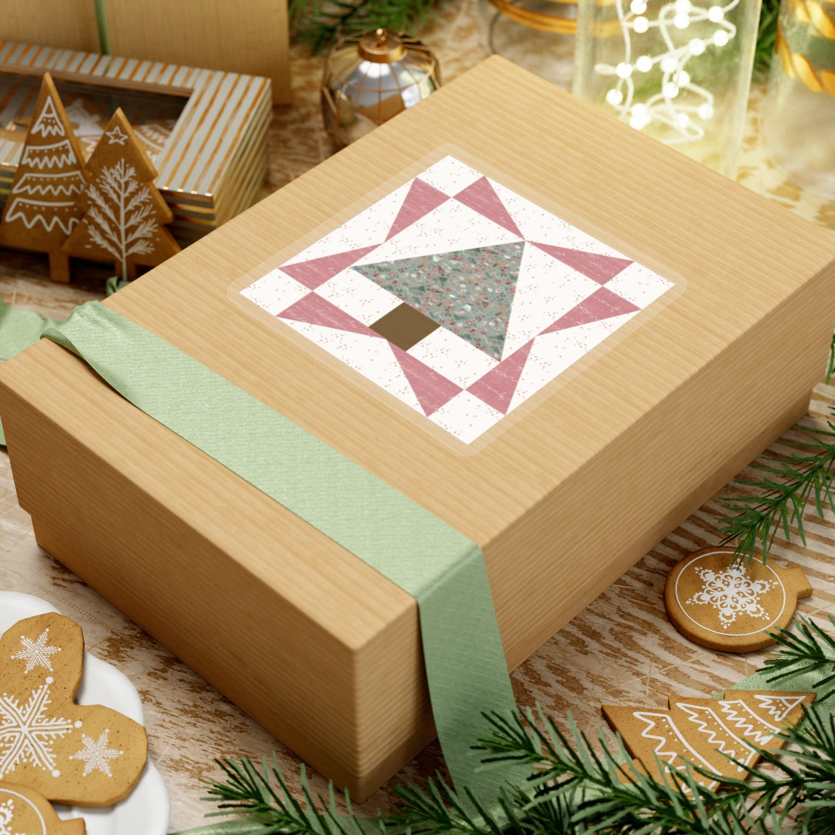 Cali Pines | Quilt Block | Tree Quilt | Pink Block