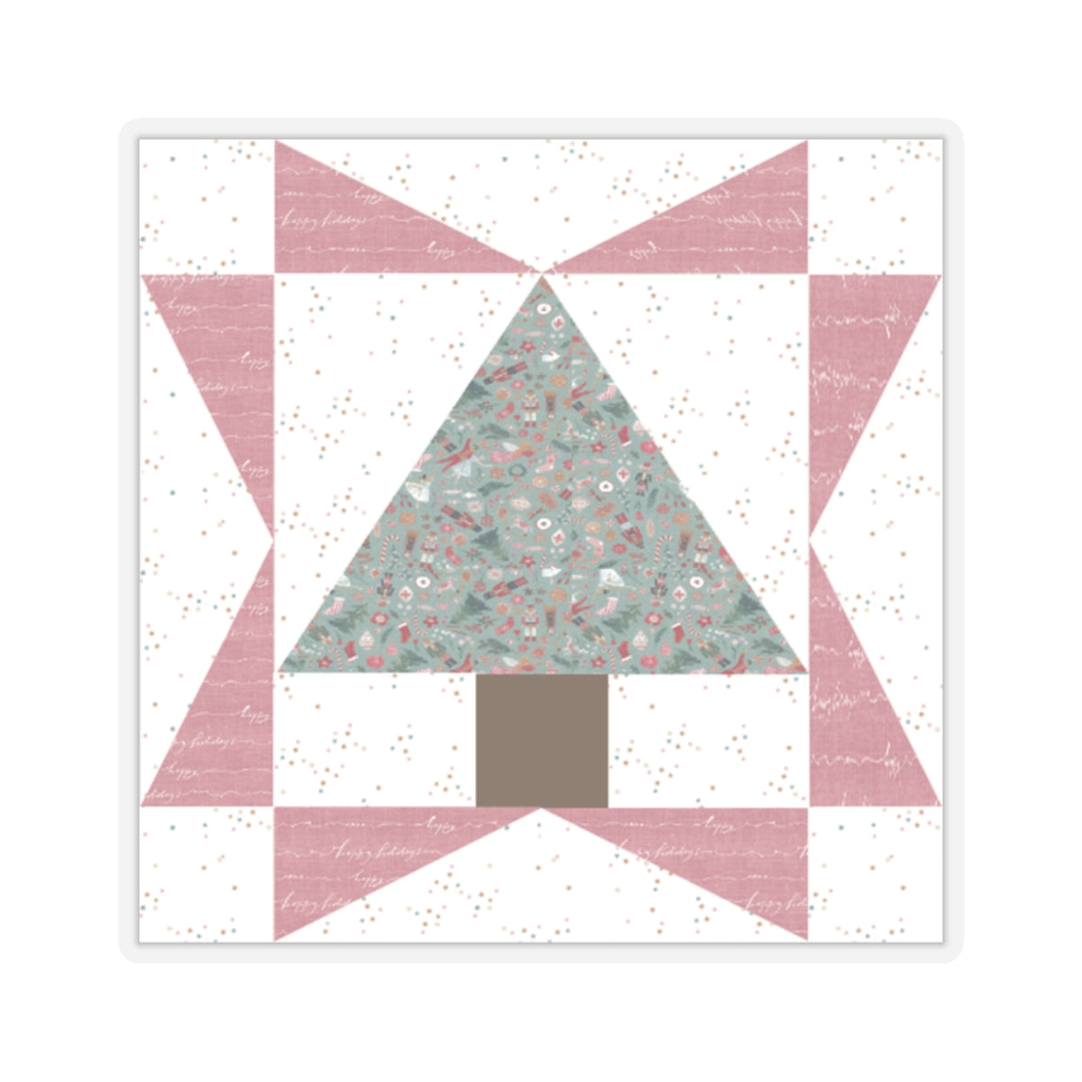 Cali Pines | Quilt Block | Tree Quilt | Pink Block