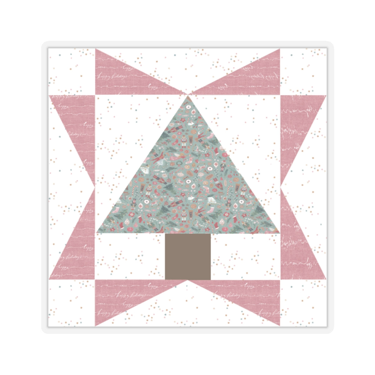 Cali Pines | Quilt Block | Tree Quilt | Pink Block