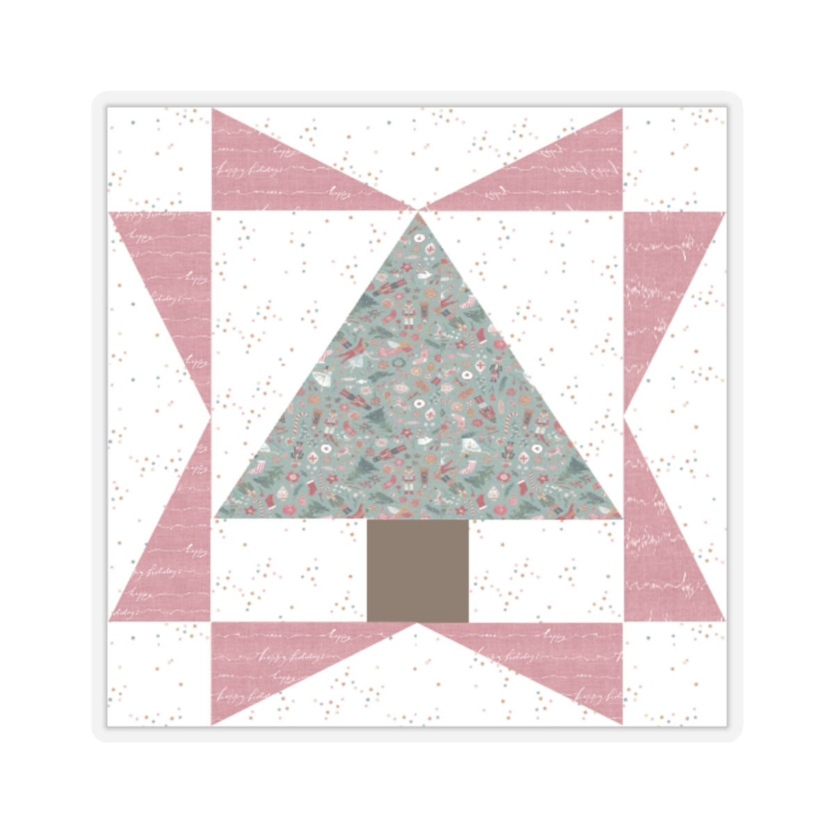 Cali Pines | Quilt Block | Tree Quilt | Pink Block