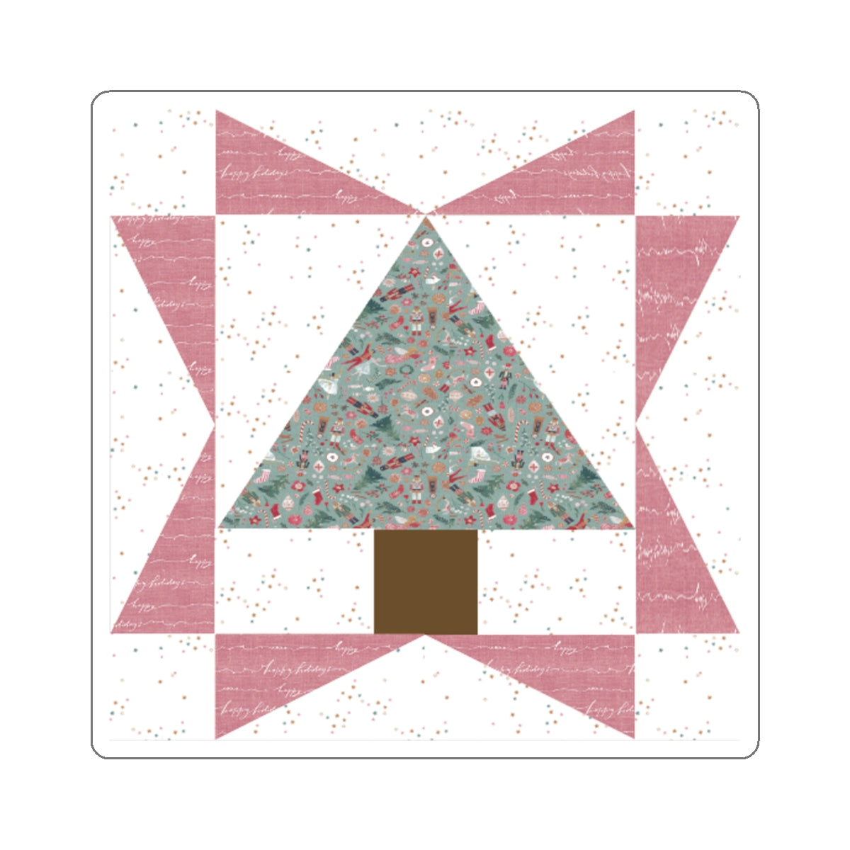 Cali Pines | Quilt Block | Tree Quilt | Pink Block
