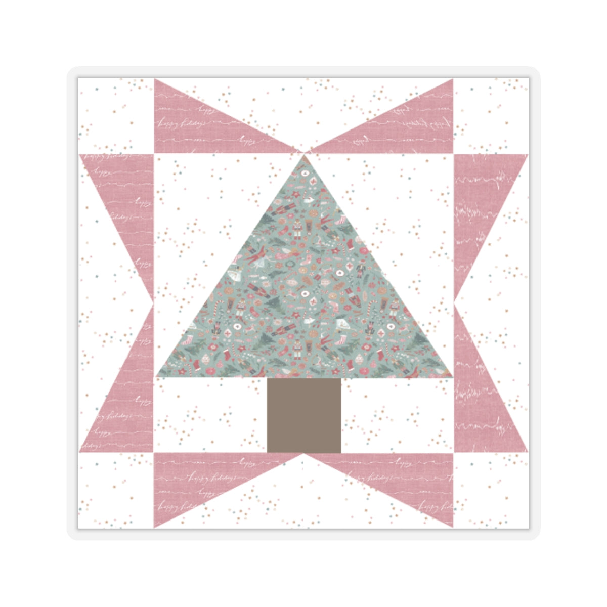 Cali Pines | Quilt Block | Tree Quilt | Pink Block