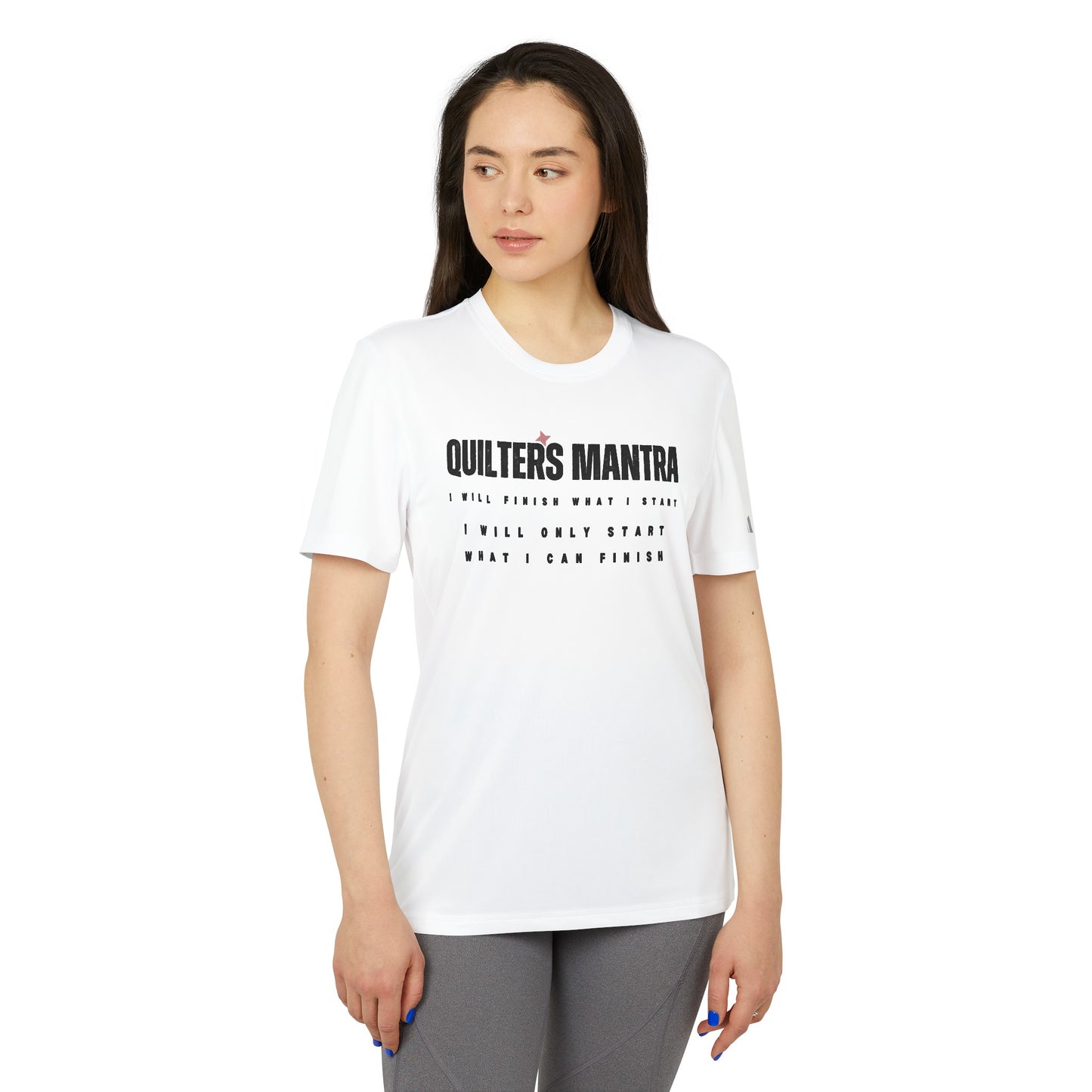 Quilter's Mantre In adidas® Unisex Sport T-shirt!!