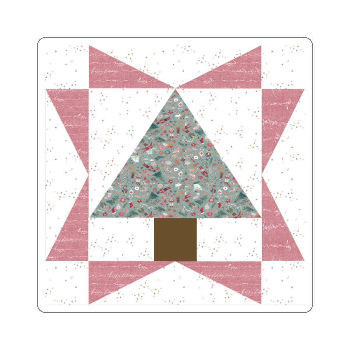 Cali Pines | Quilt Block | Tree Quilt | Pink Block