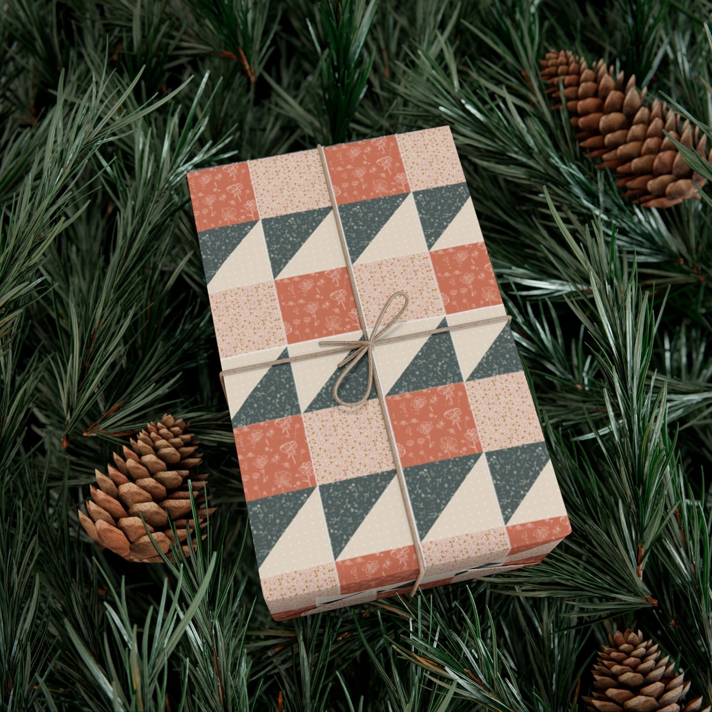 ZigZaggy Quilt Wrapping Paper