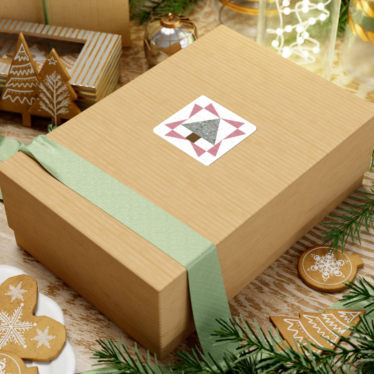 Cali Pines | Quilt Block | Tree Quilt | Pink Block