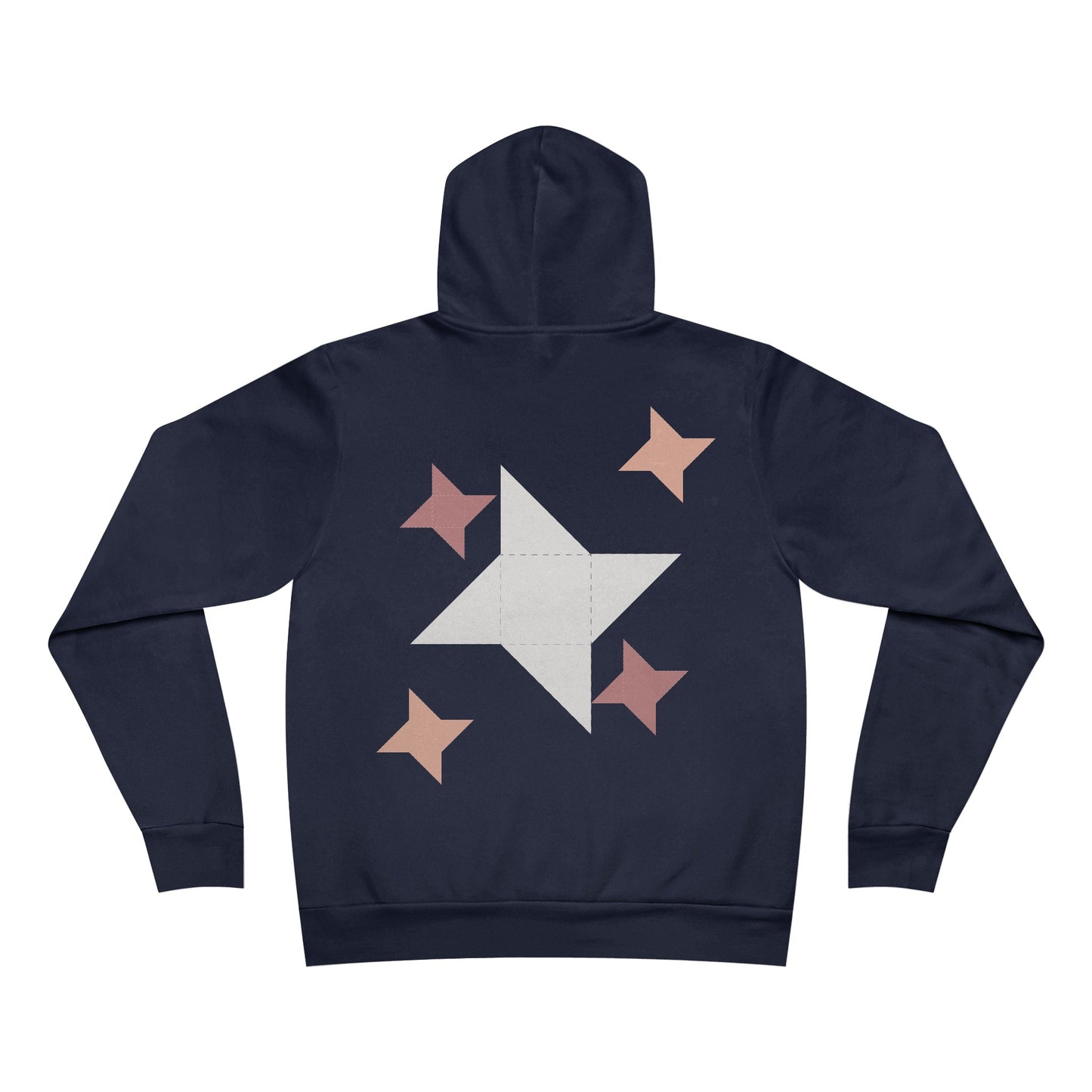 Quilts Fleece Pullover Hoodie