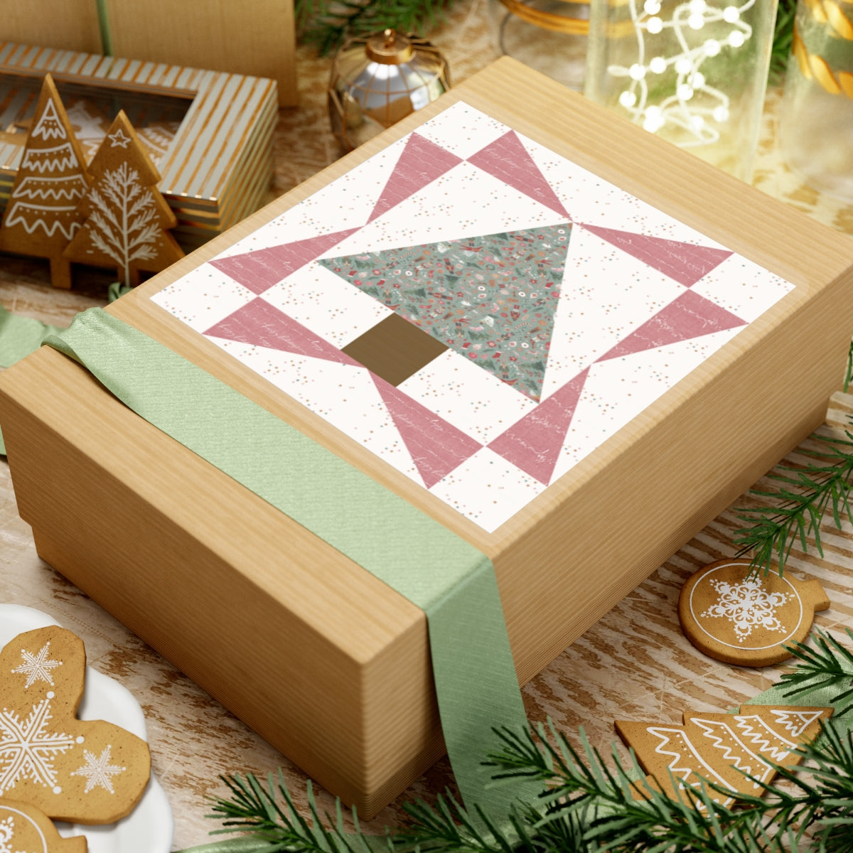 Cali Pines | Quilt Block | Tree Quilt | Pink Block