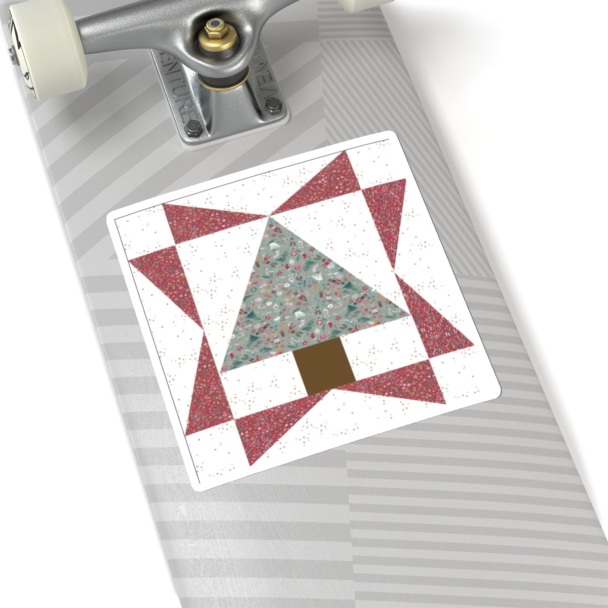 Cali Pines | Quilt Block | Tree Quilt | Red Block