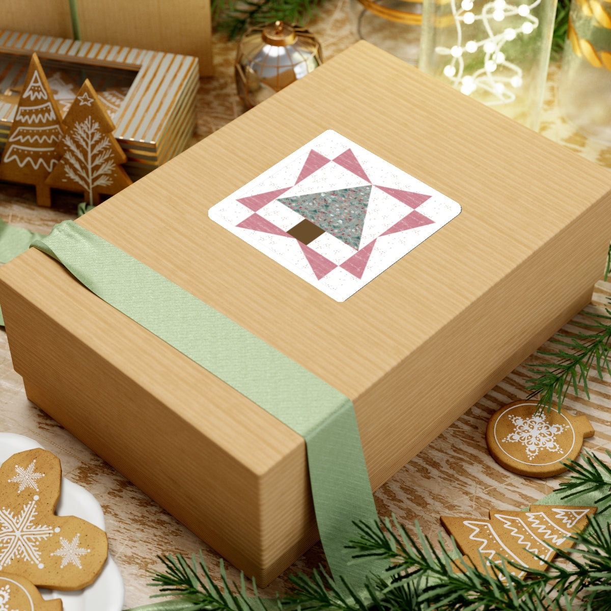Cali Pines | Quilt Block | Tree Quilt | Pink Block