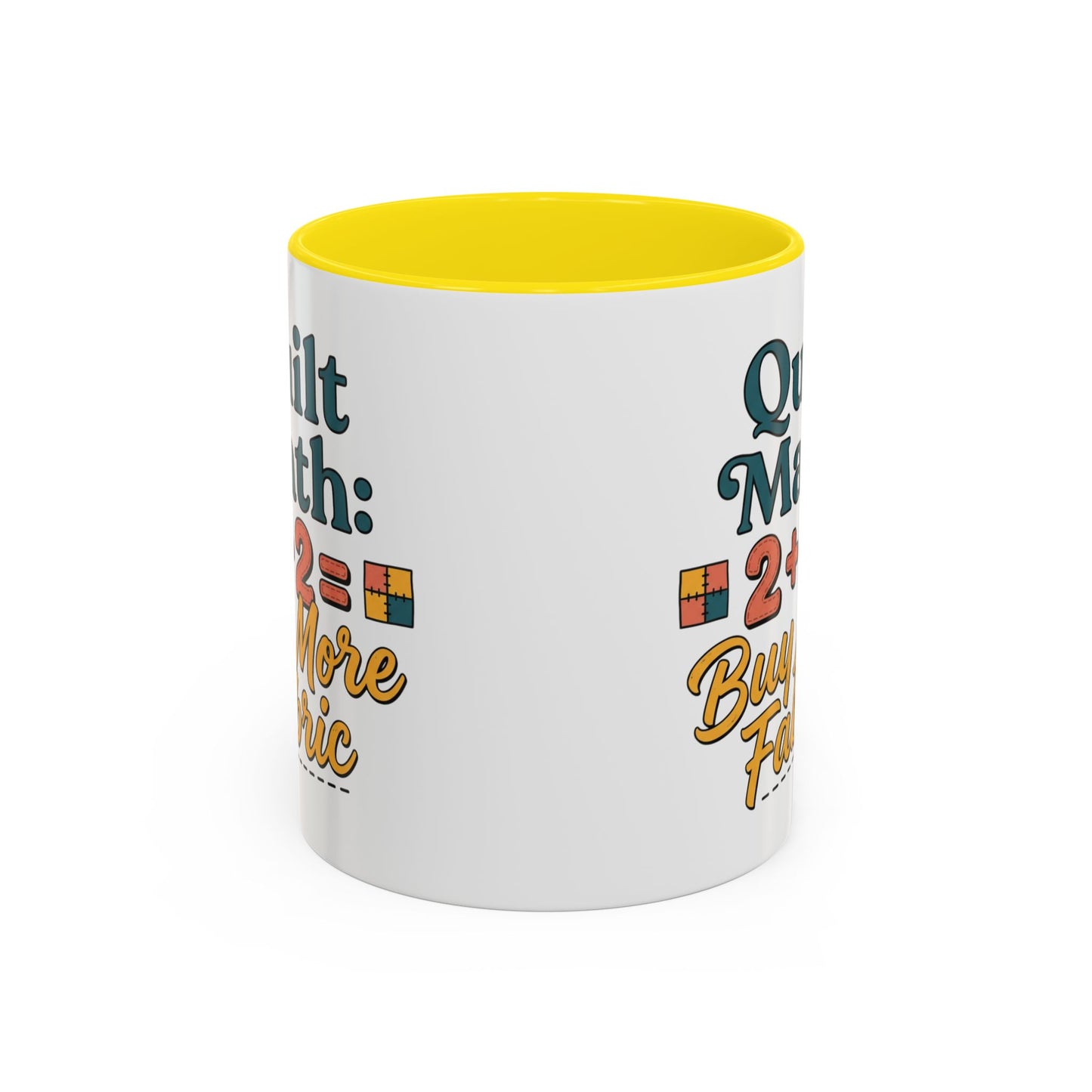 Quilt Math Coffee Mug — "2+2=Buy More Fabric" Accent Ceramic Mug