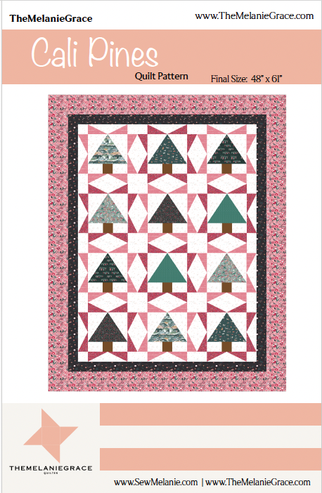 Cali Pines Quilt Pattern - Christmas Tree Throw Quilt Pattern