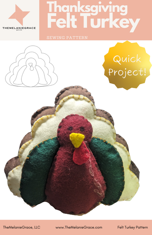 Felt Turkey Sewing Pattern